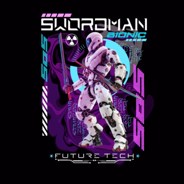 Swordman Futuristic Streetwear Design