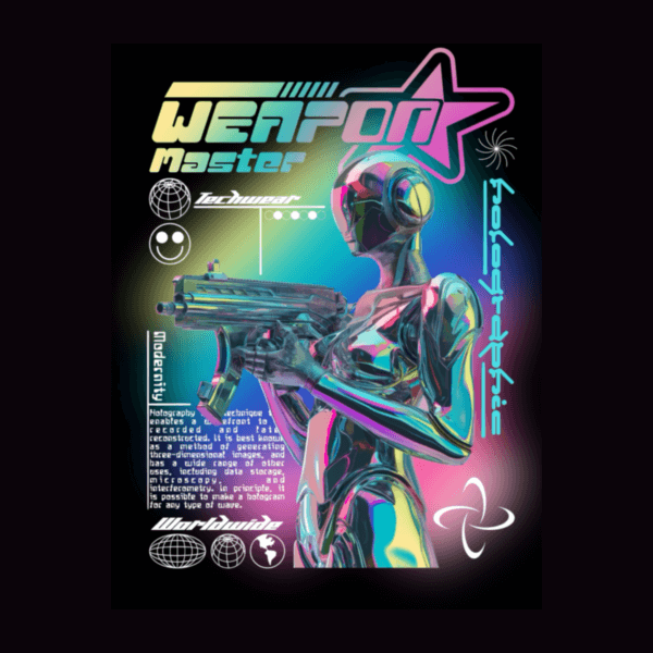 Weapon Master Futuristic Streetwear Design